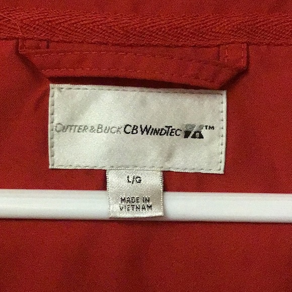 CUTTER & BUCK men’s v neck pullover sz L red - Picture 5 of 7